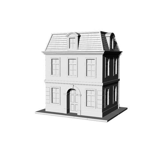 MRY-SFW LYTB488F  Miniature Scene Building Model French Classical Style Street Front Townhouse Building