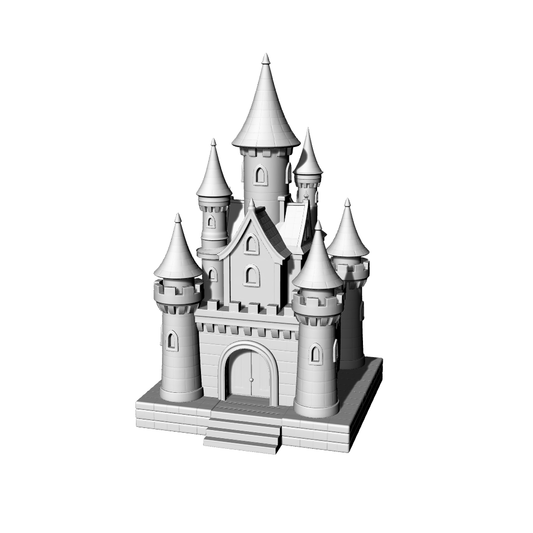 MRY-SFW LYTB520D  Miniature Scene Building Model European Neoclassical Clock Tower Building 3D Printing Model