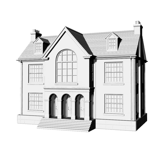 MRY-SFW LYTB540C  Miniature Scene Building Model British Country Townhouse Detached House Model Sand Table Scene Building 3D Printed Model