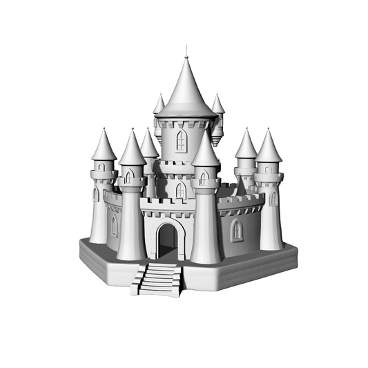MRY-SFW LYTB544A  Miniature Scene Building Model Multi Story Tower Castle Fairy Tale Castle Desktop Decoration Ornament 3D Printing Model