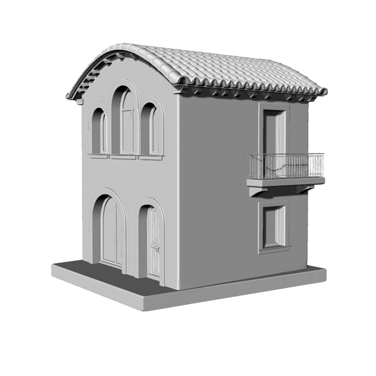 MRY-SFW LYTB560A  Miniature Scene Building Model Mediterranean Style Southern European Countryside Style Small Villa 3D Printed Building Model