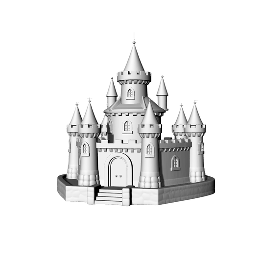 MRY-SFW LYTB561B  Miniature Scene Building Model European Dream Princess Castle Fairy Tale Castle Sand Table Scene Model 3D Printed Model