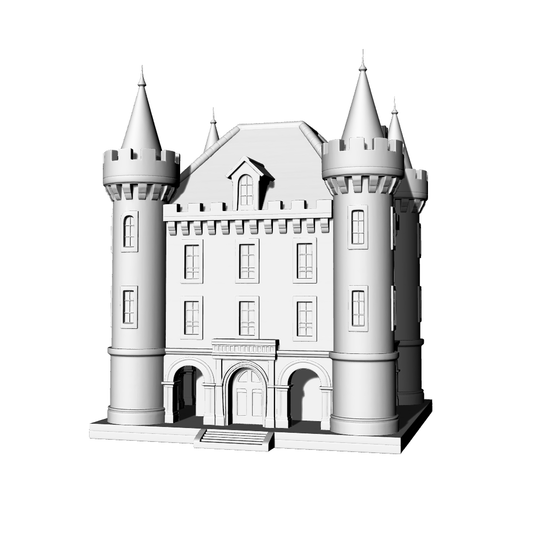 MRY-SFW LYTB613B  Miniature Scene Building Model European Fairy Tale Castle Decoration Dreamy Desktop Building Model Decoration 3D Printing Model