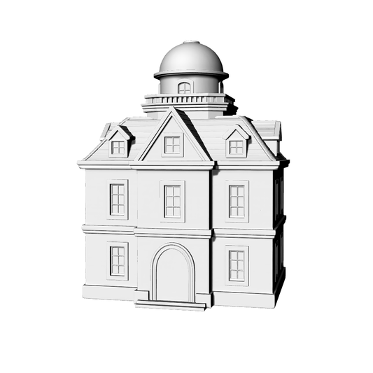 MRY-SFW LYTB618G  Miniature Scene Building Model Neoclassical Public Building Model Miniature Academic Style Building Desktop Ornament 3D Printing Model