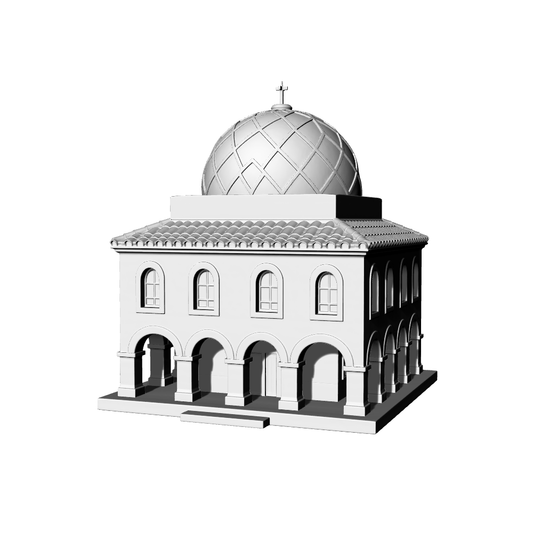 MRY-SFW LYTB648B  Miniature Scene Building Model European Classical Style Dome Historic Public Building Desktop Building Decoration 3D Printing Model