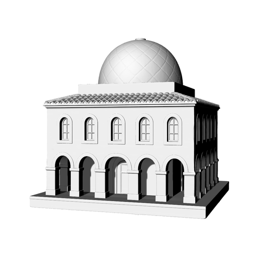 MRY-SFW LYTB648C  Miniature Scene Building Model European Classical Style Dome Historic Public Building Desktop Building Decoration 3D Printing Model