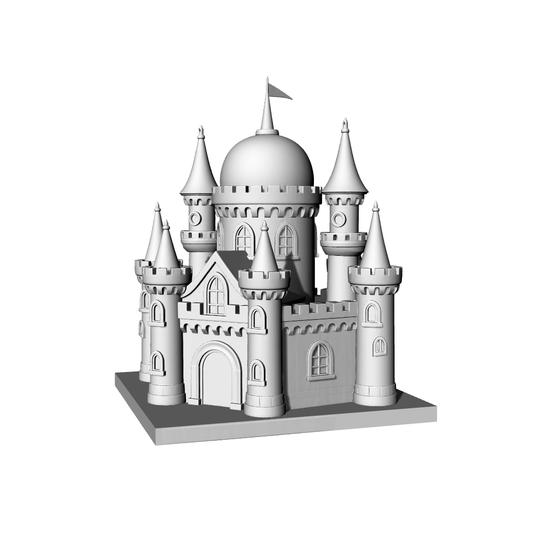 MRY-SFW LYTB655B  European Fairy Tale Castle Dream Castle Building Miniature Scene Building Model 3D Printing Model