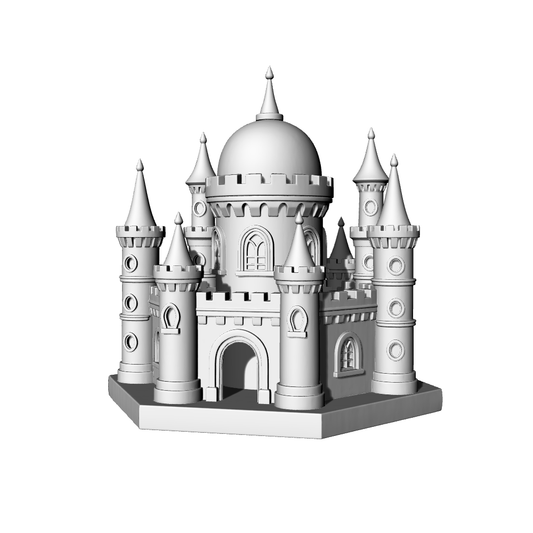 MRY-SFW LYTB655C  European Fairy Tale Castle Dream Castle Building Miniature Scene Building Model 3D Printing Model
