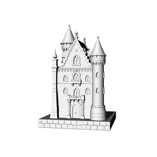 MRY-SFW LYTB655D  European Fairy Tale Castle Dream Castle Building Miniature Scene Building Model 3D Printing Model