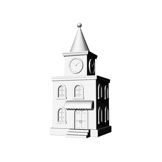MRY-SFW LYTB657A  European Clock Tower Fairy Tale Cute Building Miniature Scene Building Model Desktop Ornament Dream Ornament 3D Printing Model