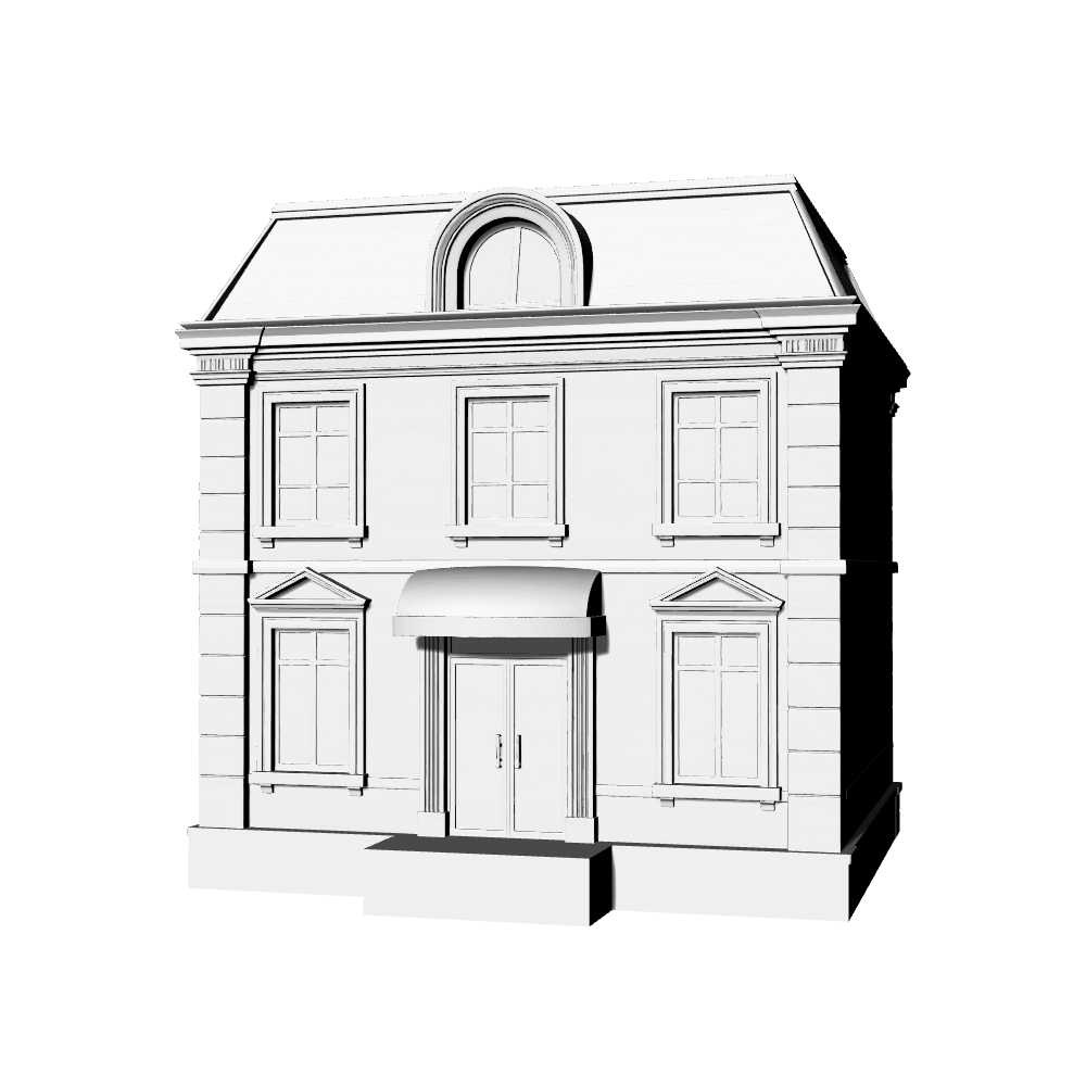 MRY-SFW LYTB692A  Miniature Scene Building Model Chinese Attic Multi Storey Building Model Chinese Traditional Building 3D Printing Model