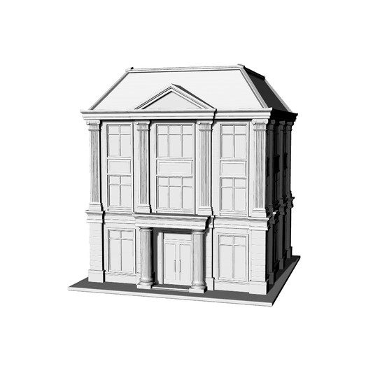 MRY-SFW LYTB664A  European Neoclassical Single Commercial Building Miniature Scene Building Model Sand Table Scene Ornament 3D Printing Model