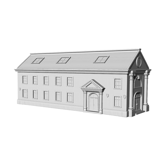MRY-SFW LYTB666A  French Sales Office Commercial Building Sand Table Miniature Model Neoclassical Single Story Clubhouse Miniature Scene Building Model 3D Printing Model
