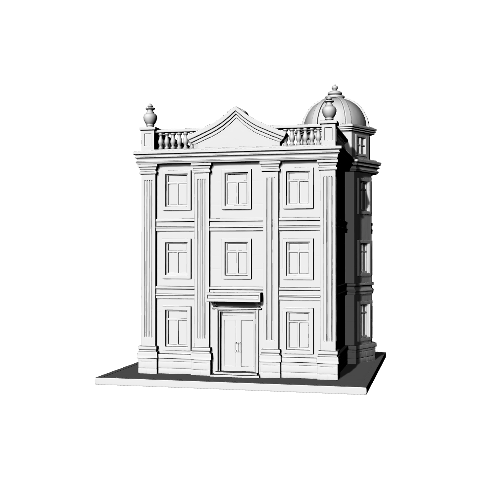 MRY-SFW LYTB668A  Russian Style Two Story Folk House Sand Table Miniature Model Wooden Carved Villa Miniature Scene Building Model 3D Printing Model