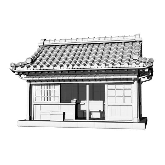 MRY-SFW LYTB669A  Miniature Scene Building Model Japanese Traditional Residence Machiya Japanese Style Cottage Desktop Building Ornament 3D Printing Model
