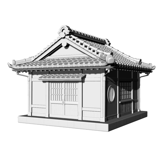 MRY-SFW LYTB670B  Miniature Scene Building Model Japanese Shop Ramen Restaurant Japanese Architecture Desktop Ornament 3D Printing Model