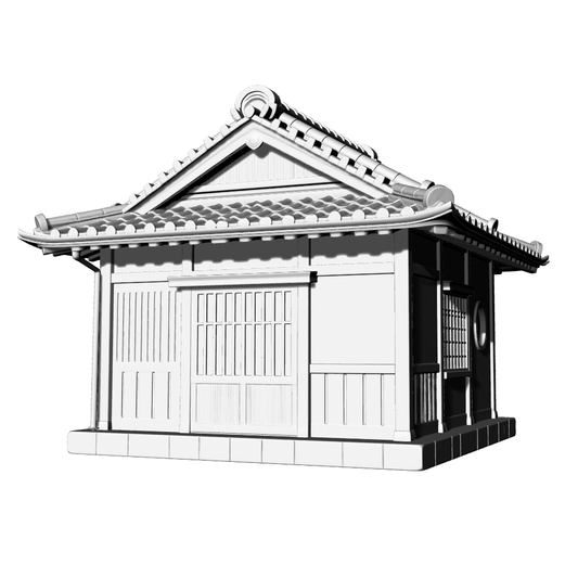 MRY-SFW LYTB670C  Miniature Scene Building Model Japanese Shop Ramen Restaurant Japanese Architecture Desktop Ornament 3D Printing Model
