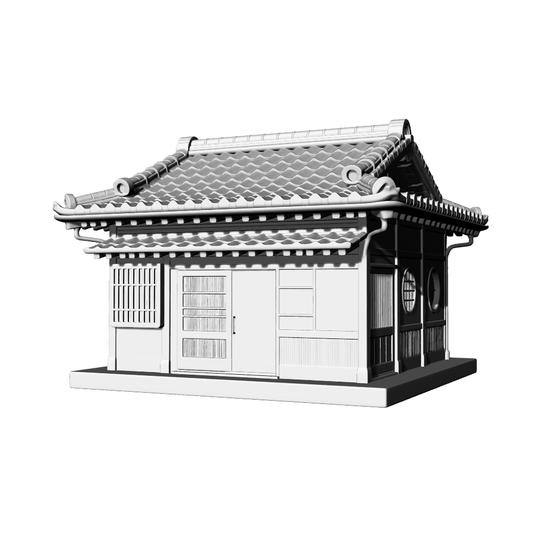MRY-SFW LYTB670D  Miniature Scene Building Model Japanese Shop Ramen Restaurant Japanese Architecture Desktop Ornament 3D Printing Model