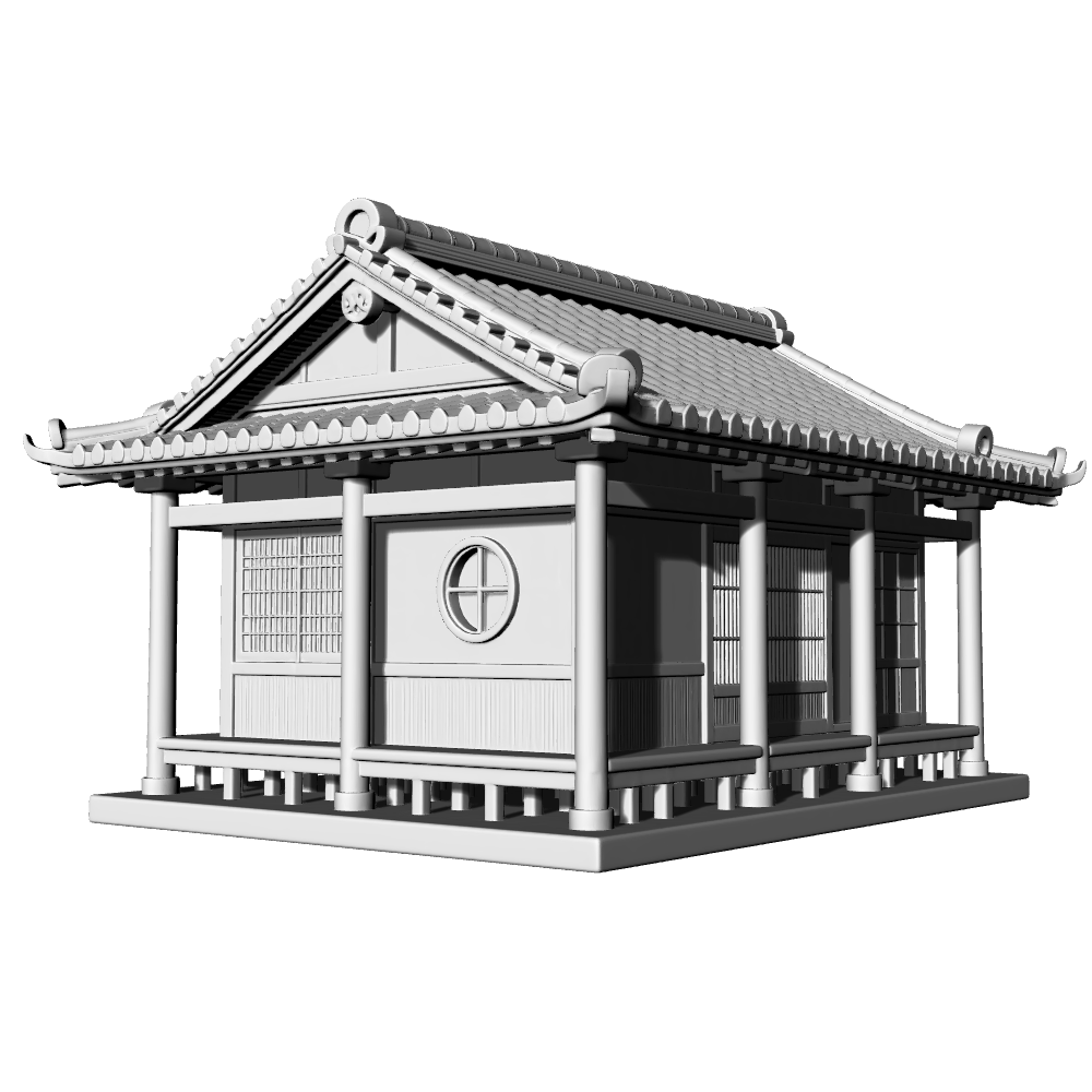 MRY-SFW LYTB676C  Miniature Scene Building Model Modern Style New Chinese Residence Architecture Sand Table Ornament 3D Printing Model
