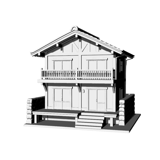 MRY-SFW LYTB677C  Miniature Scene Building Model Japanese Landscape Architecture Machiya Miniature Model 3D Printing Model