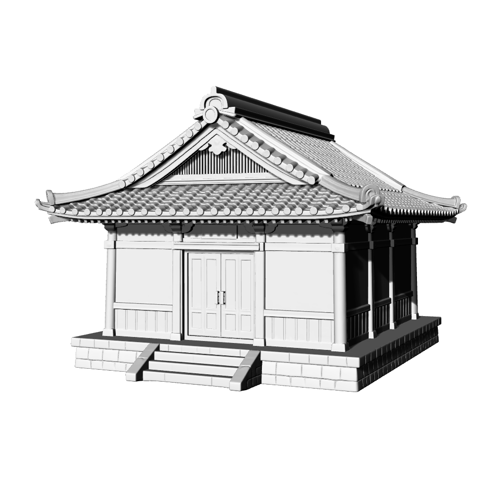 MRY-SFW LYTB689C  Miniature Scene Building Model Japanese Traditional Country Tea House Building Desktop Ornament 3D Printing Model