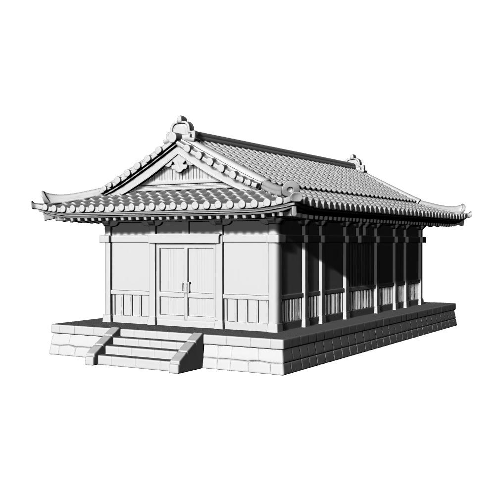 MRY-SFW LYTB689D  Miniature Scene Building Model Japanese Traditional Country Tea House Building Desktop Ornament 3D Printing Model