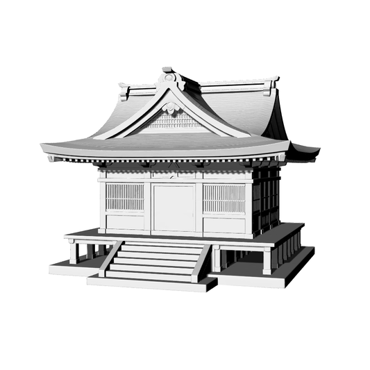 MRY-SFW LYTB698C  Miniature Scene Building Model Japanese Shrine Style Building Japanese Building Desktop Ornament 3D Printing Model