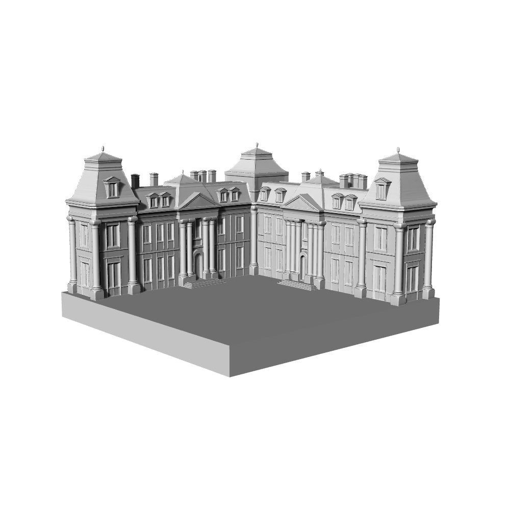 MRY-SFW LYTB700B  Miniature Scene Building Model European Baroque Style Manor Castle Building Sand Table Scene Model 3D Printing Model