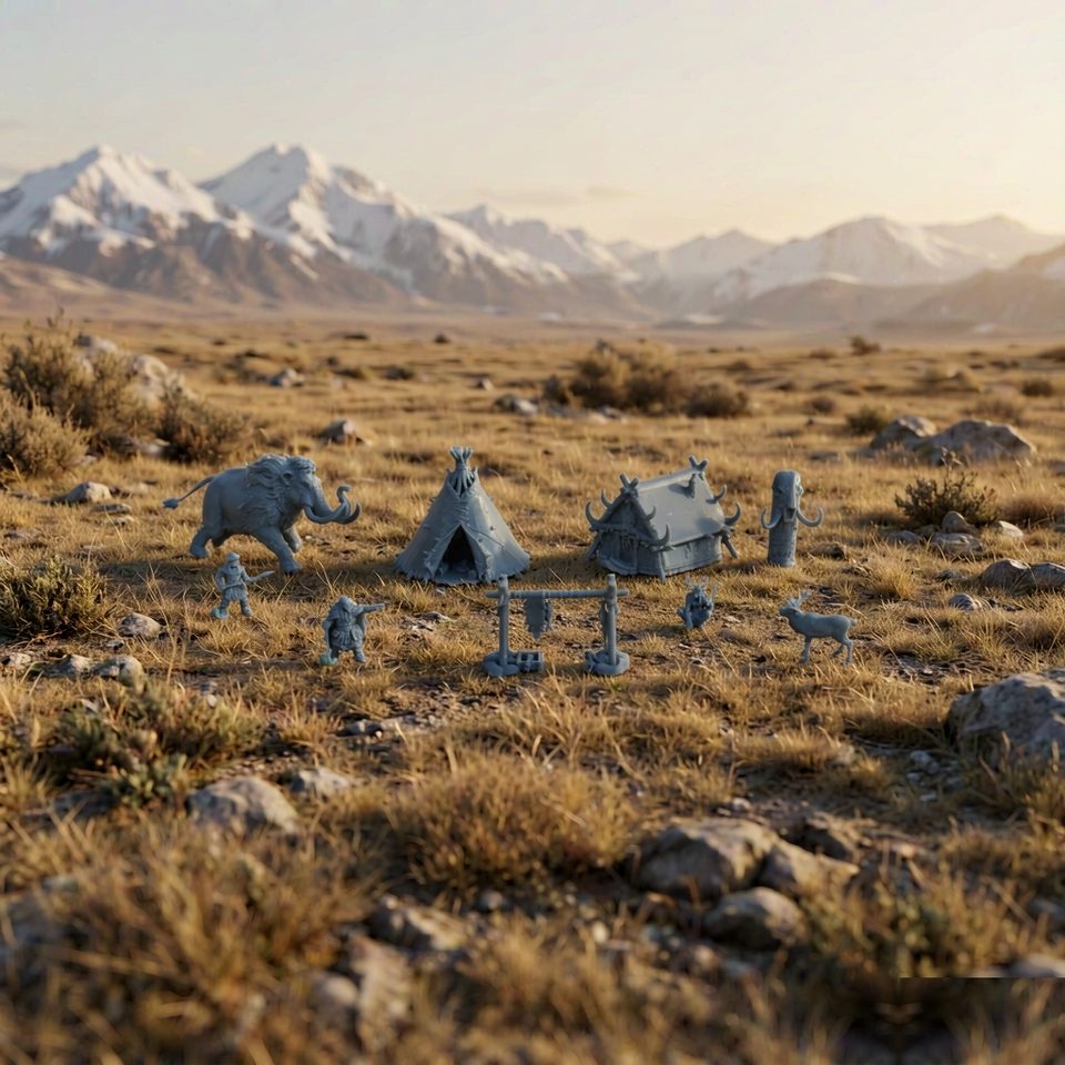 Prehistoric Tundra Mammoth‑Hunting Tribe MRY-SFW LYTD066
