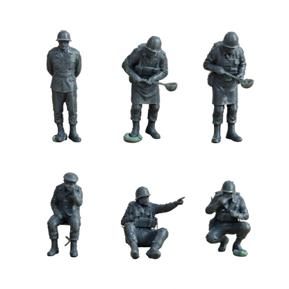 WWII German Soldiers Figures Set of 6 Resin MRY-SFW LYTD047