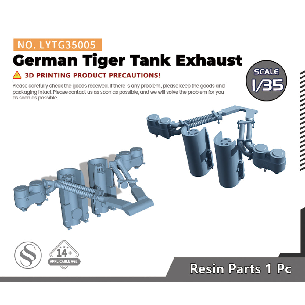 Yao's Studio LYTG005 1/35(48,72,144) Model Upgrade Parts German Tiger Tank Patches