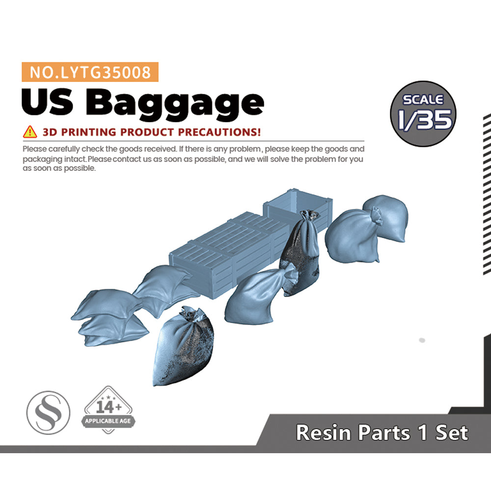 Yao's Studio LYTG008 1/35(48,72,144) Model Upgrade Parts US Tank Baggage