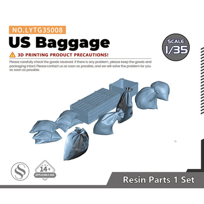 Yao's Studio LYTG008 1/35(48,72,144) Model Upgrade Parts US Tank Baggage