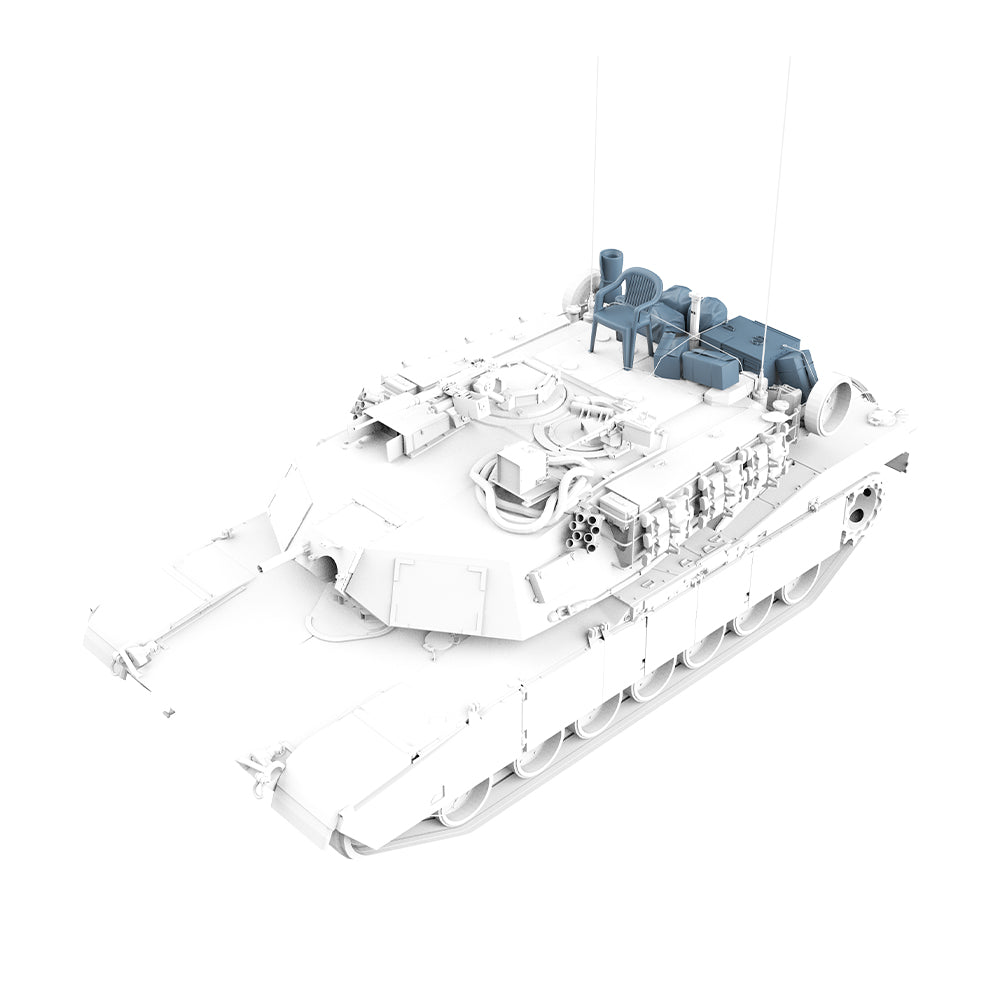 Yao's Studio LYTG009 Model Upgrade Parts Chairs boxes bags air conditioning accessories for US M1A1 Abrams MBT