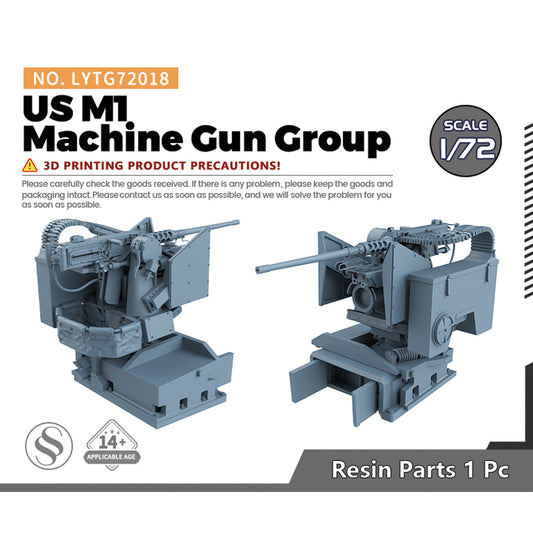 Yao's Studio LYTG018 Model Upgrade Parts 12.7mm M2HB Machine Gun Group for US M1A1 Abrams MBT