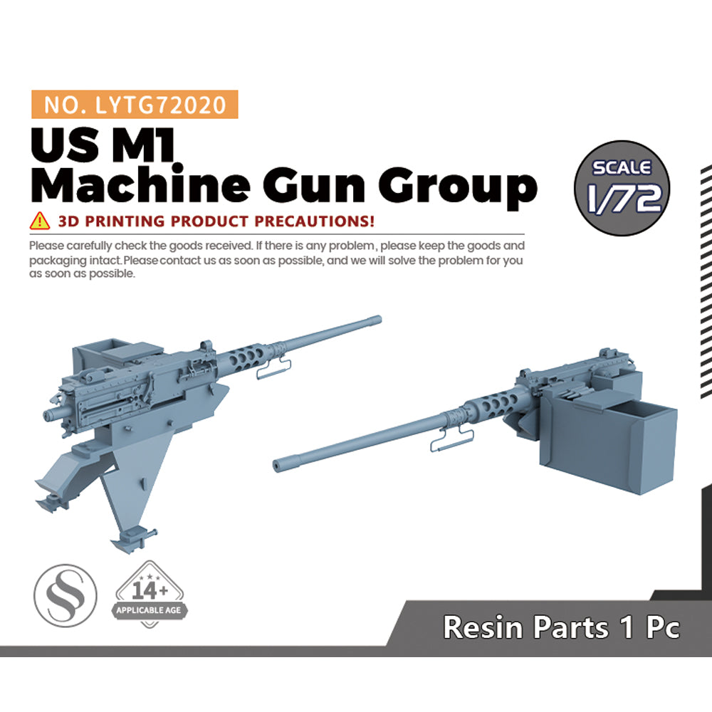 Yao's Studio LYTG020 Model Upgrade Parts 12.7mm M2HB Machine Gun Group for US M1A1 Abrams MBT