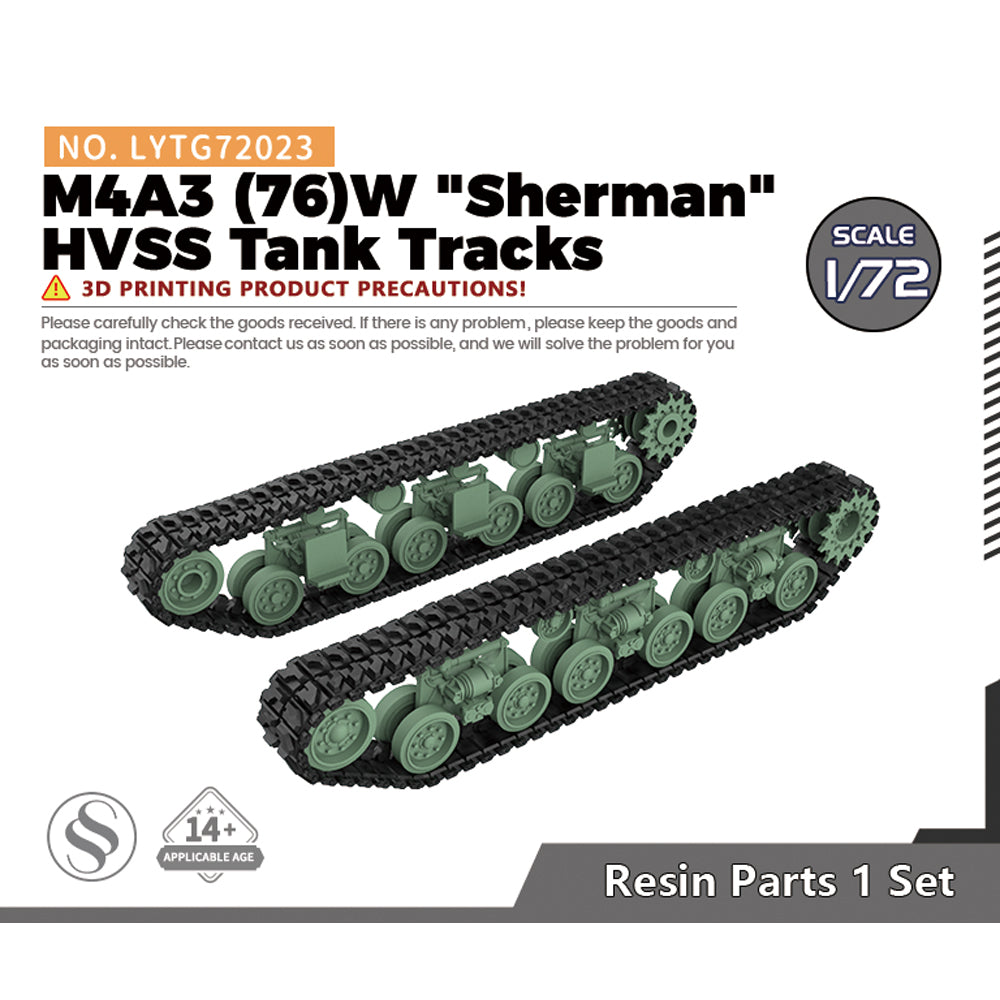 Yao's Studio LYTG023 Model Upgrade Parts M4A3 (76)W Sherman HVSS Tank Tracks