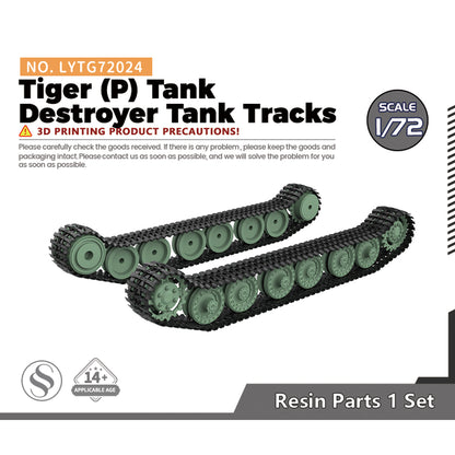 Yao's Studio LYTG024 Model Upgrade Parts Tiger (P) Tank Destroyer Tank Tracks