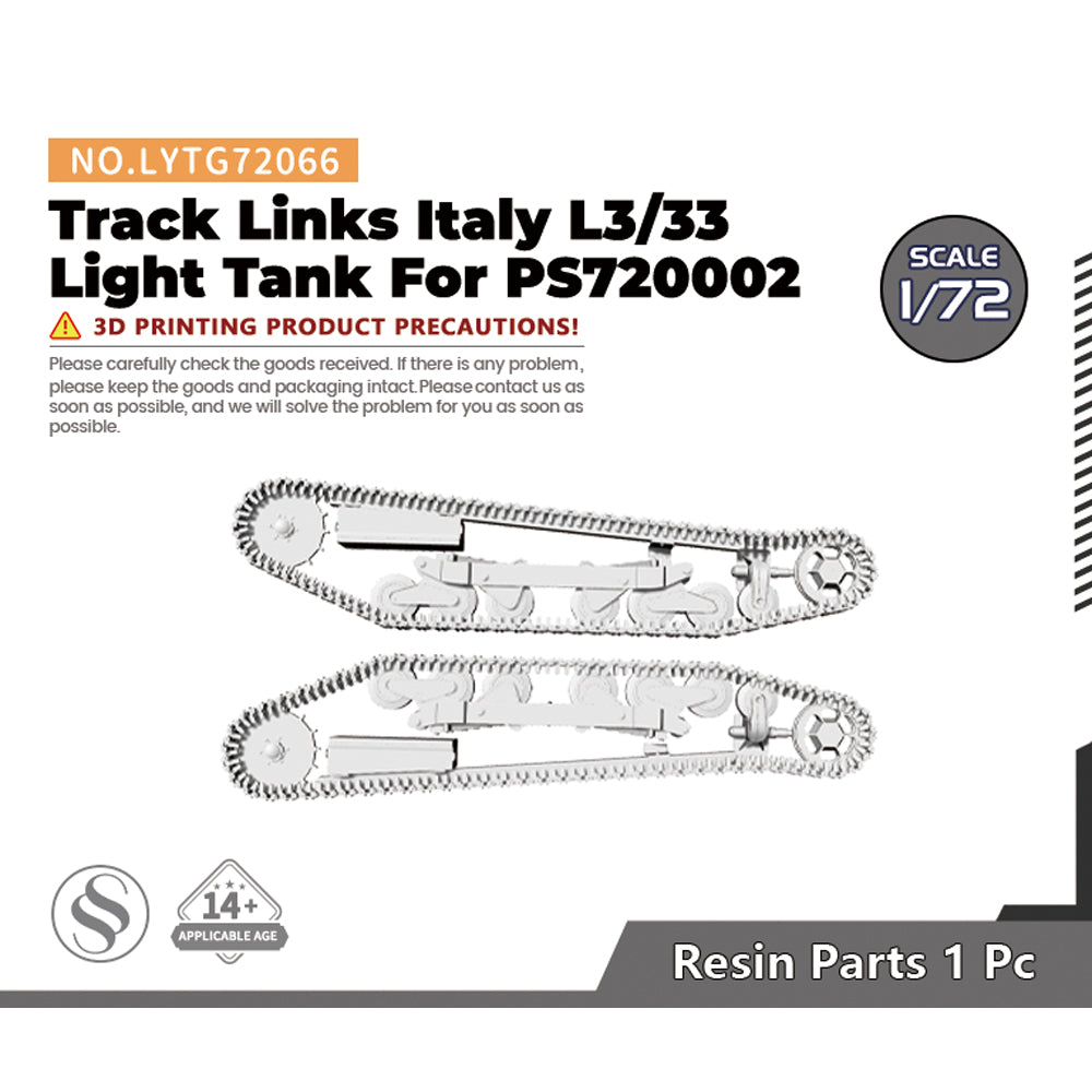 Yao's Studio LYTG066 1/35(48,72,144) Model Upgrade Parts Italy L3/33 Light Tank Track Links