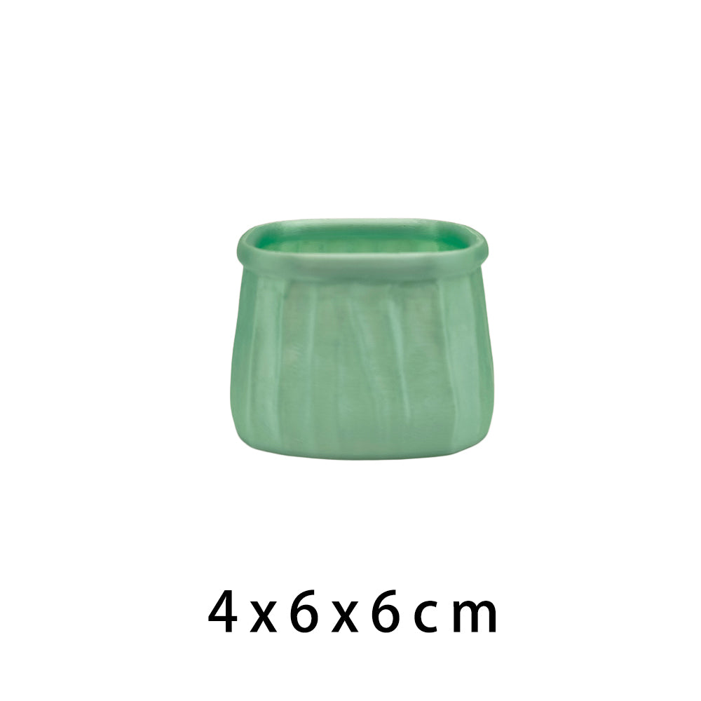 LYTP-020I 1/- Shallow Pot For Succulents 3D Printed Succulent Flower Potted Plant