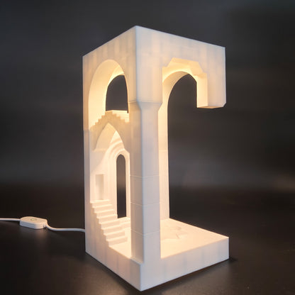 SSMODEL LYTPM006B 1/M Optical Illusion Geometric Night Light, Bedside Lamp, USB-powered Optical Illusion Geometric Night Light