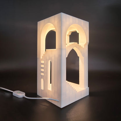 SSMODEL LYTPM006B 1/M Optical Illusion Geometric Night Light, Bedside Lamp, USB-powered Optical Illusion Geometric Night Light
