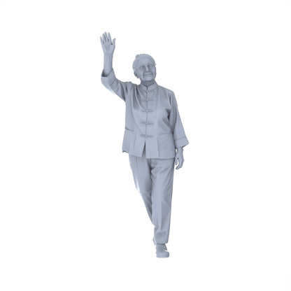 Yao's Studio LYTR153  Tai Chi Practitioners Resin Miniature Model 4-Figure Set, Unpainted Elderly Tai Chi Figures, DIY Painting Wellness Scene Decoration Miniatures Diorama Resin Figures