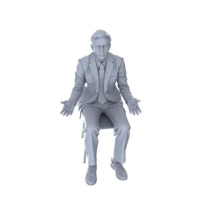 Yao's Studio LYTR159 Mahjong Scene Seated Characters Resin Miniature Model 6-Figure Set, Unpainted Chess And Card Leisure Figures, DIY Painting Scene Decoration Miniatures Diorama Resin Figures