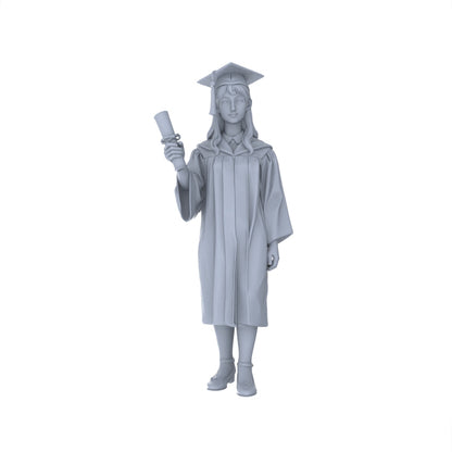 Yao's Studio LYTR166  Nurse-styled Resin Miniature Model 5-Figure Set, Unpainted Young Girl Figures, DIY Painting Scene Decoration Miniatures Diorama Resin Figures