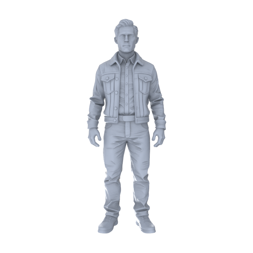 Yao's Studio LYTR254  6-Piece Unpainted Miniature Daily People Figurines Perfect for Street Scene & Sand Table Miniatures Diorama Resin Figures