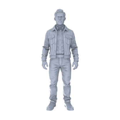 Yao's Studio LYTR254  6-Piece Unpainted Miniature Daily People Figurines Perfect for Street Scene & Sand Table Miniatures Diorama Resin Figures