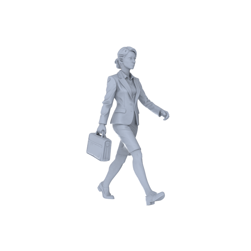Yao's Studio LYTR255 Unpainted Miniature Commuter & Student 4-Piece Set Ideal for Diorama & Sand Table Customization
 Miniatures Diorama Resin Figures