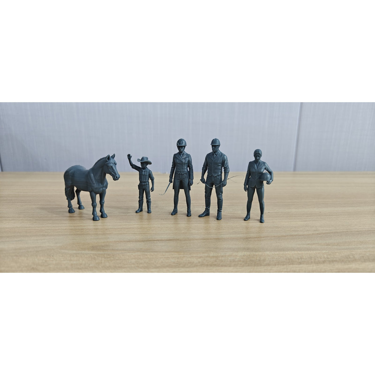 Equestrian Quintet 5-Piece Set, Riders Horse, DIY Paintingation Miniature Car Diorama Figures Scene Props Accessories Resin MRY-SFW LYTR354