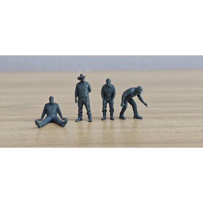 Farm Worker Man Multi-pose Modern Model 4 pcs MRY-SFW LYTR917